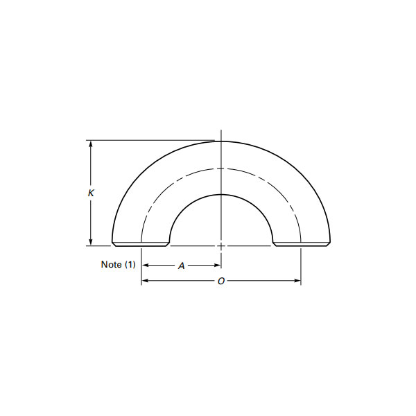 Elbow 180 Céim Butt Weld