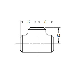 Butt Weld Tee Comhionann